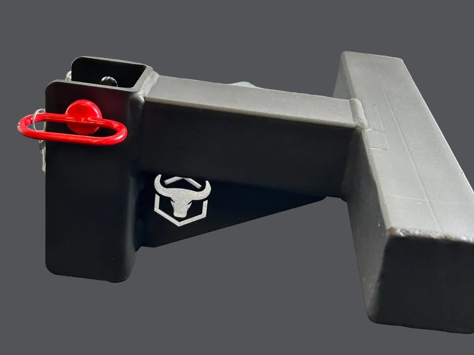 Half Rack Iron Bull avec bras de sécurité, manchons pour plaques Iron Bull et accessoire pour Dips de même marque comme neufs