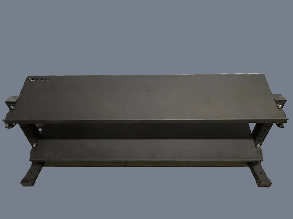 Support à haltères ROGUE 2 tablettes Universal Storage System 2.0 avec roues comme neuf