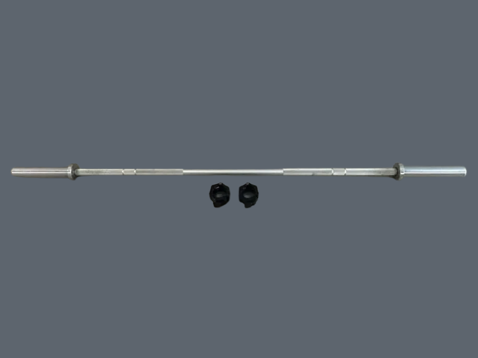 Barre technique rackable Gymnetic avec collets de même marque comme neufs