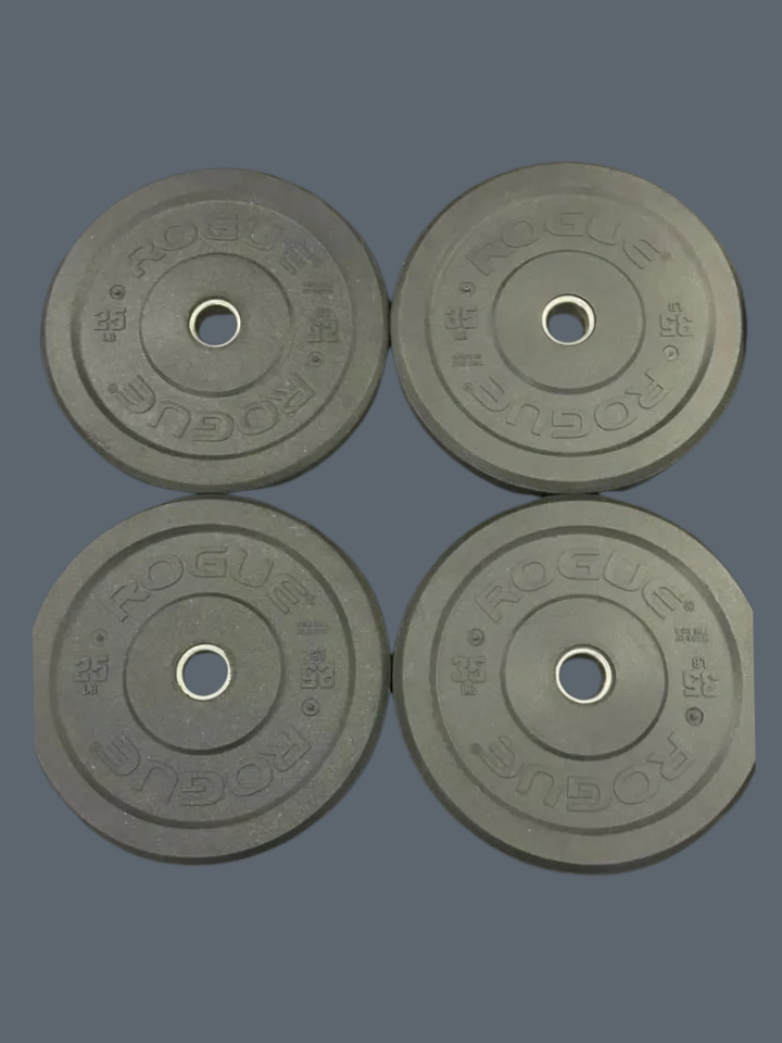 260lbs de plaques ROGUE US-MIL Spec Bumper V2 (Crumb) comme neuves