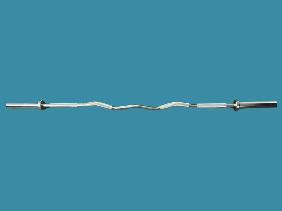 Barre EZ Curl rackable de 71" sur bagues en bronze neuve