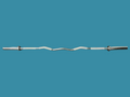 Barre EZ Curl rackable de 71" sur bagues en bronze neuve