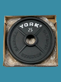 Ensemble de plaques en métal de marque York totalisant 155 livres neuves (2 x 2.5-5-10-25-35 livres)