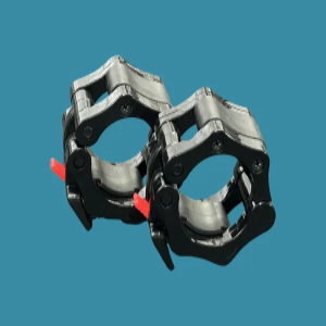 Ensemble incluant barre olympique polyvalente + 175lbs de plaques Tri grip classiques et collets à verrouillage hexagonal