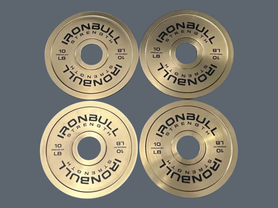 Plaques calibrées Prenium plaquées Or totalisant 40 livres Iron Bull comme neuves (Immaculées)
