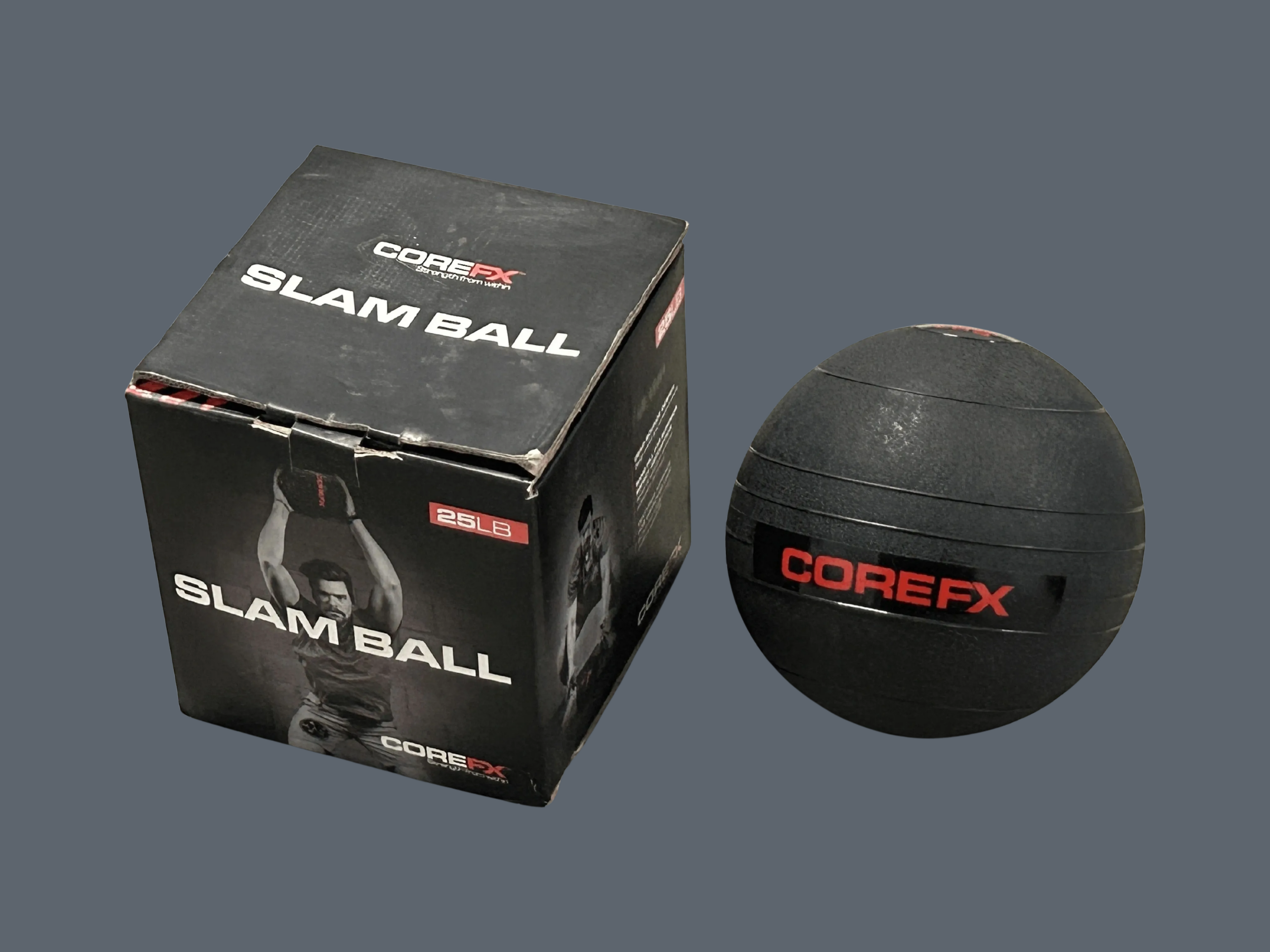Core FX Slam Ball de 25 livres comme neuf