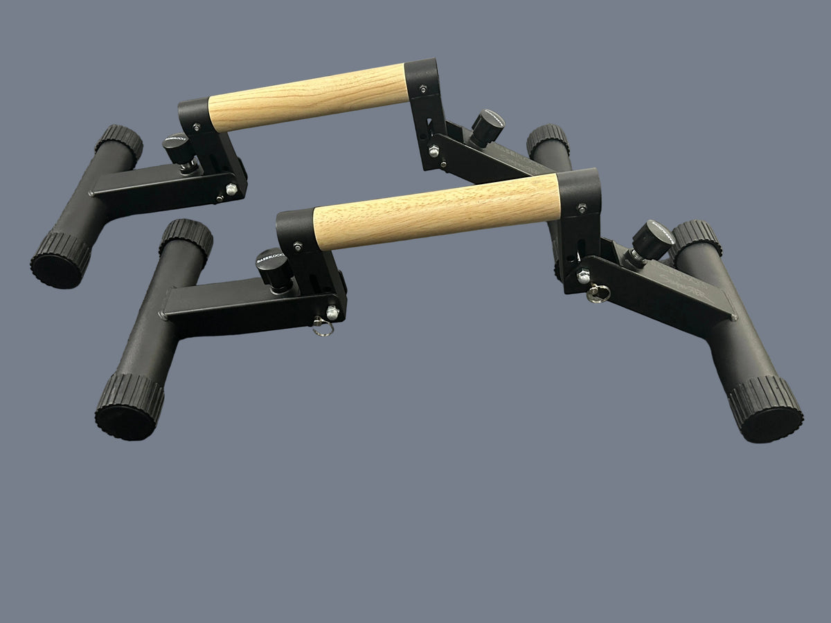 Parallettes ajustables " MINI BARS DELUXE" de marque BASEBLOCKS comme neuve