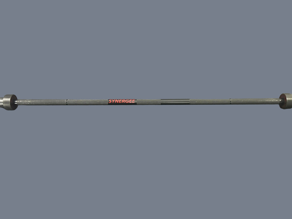 Barre dynamophilie rhino "Powerlifting bar" Synergee en très bon état