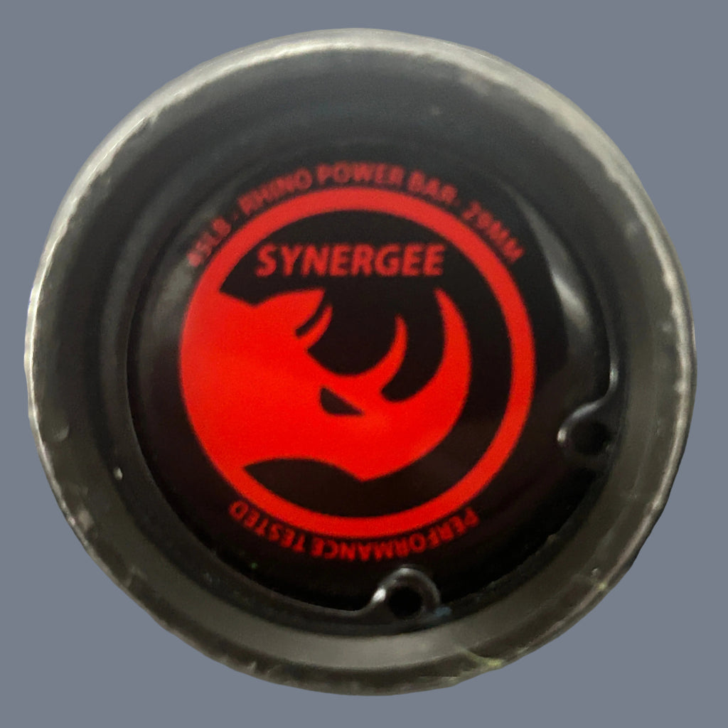Barre dynamophilie rhino "Powerlifting bar" Synergee en très bon état