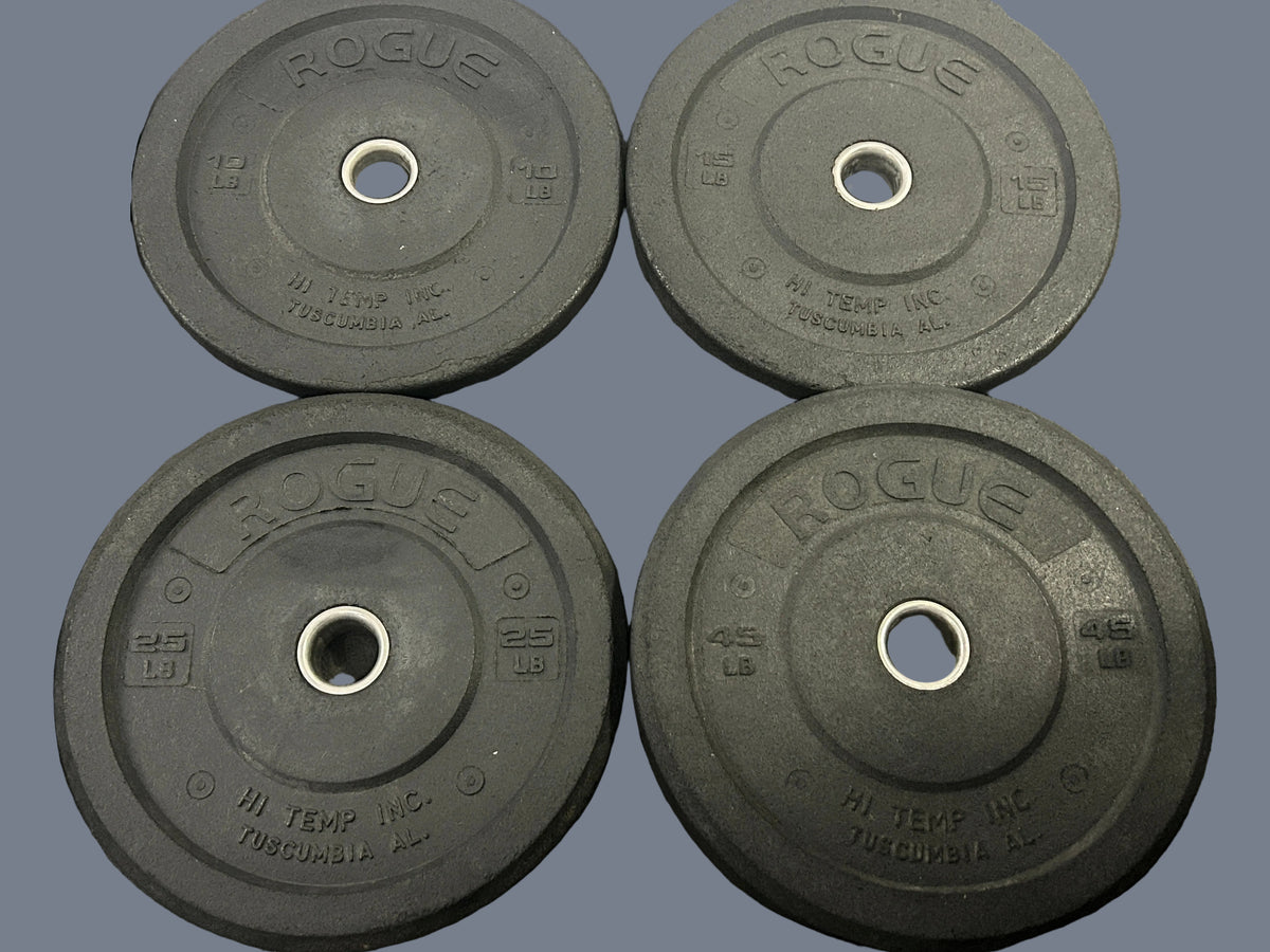 Barre d'entraînement Atlantis neuve et 190lbs de plaques ROGUE HI-TEMP et collets neufs